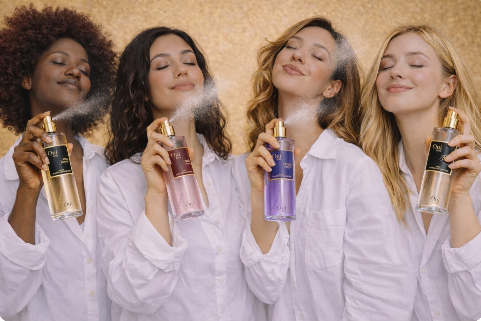 Collection de brumes parfumées Oui Brume pour femme et homme inspirées des parfums de luxe
